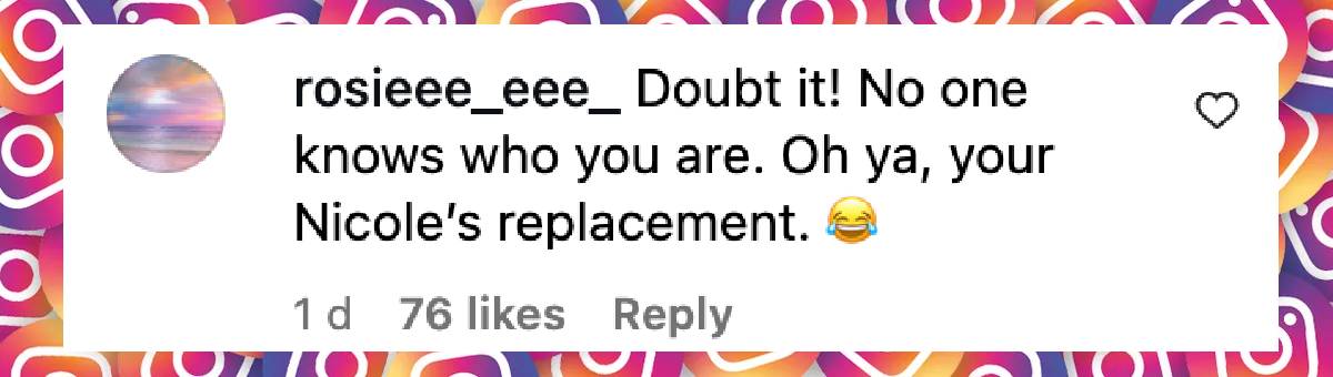 Un commentaire visant la chanteuse de country, daté du 1er octobre 2025 | Source : Instagram/maggie_baugh
