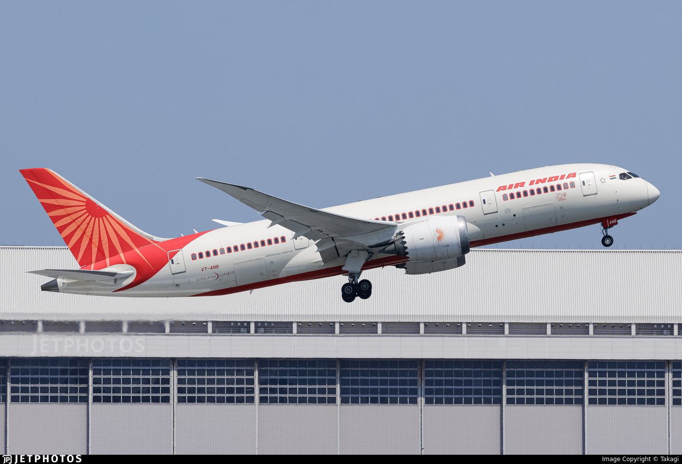 Vol AI171, un Boeing 787-8, extrait d'un post daté du 12 juin 2025 | Source : X/flightradar24