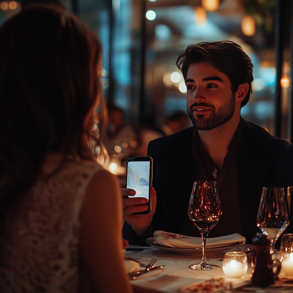 Un couple dans un restaurant | Source : Midjourney
