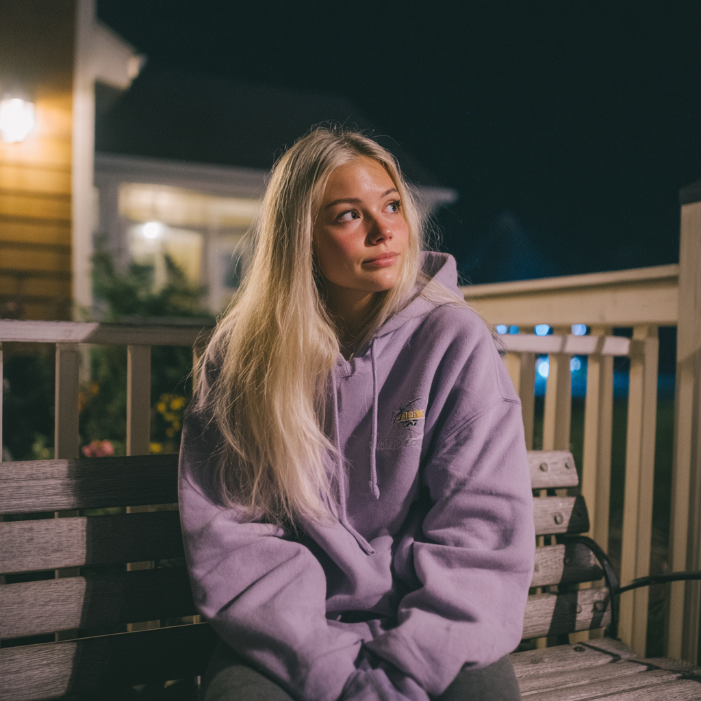 Une jeune femme pensive | Source : Midjourney