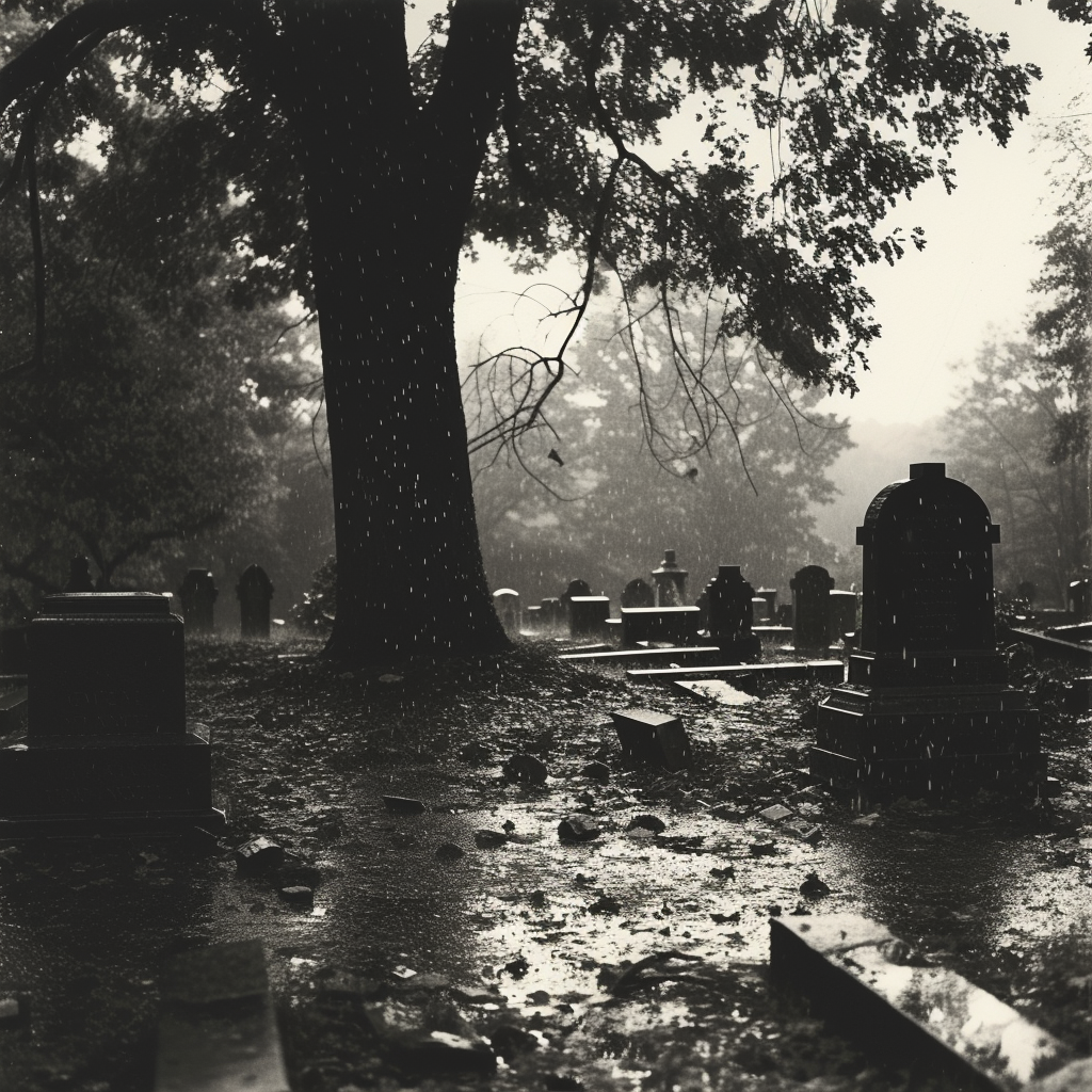 Un cimetière | Source : Midjourney