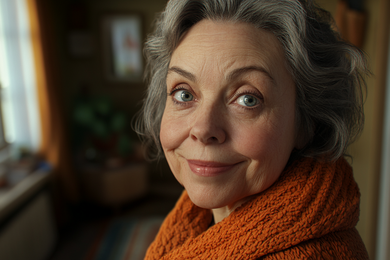 Une femme qui sourit | Source : Midjourney