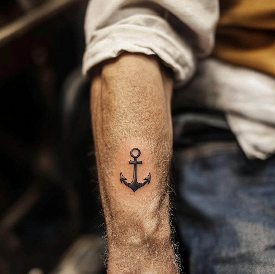 Un tatouage d'ancre | Source : Midjourney