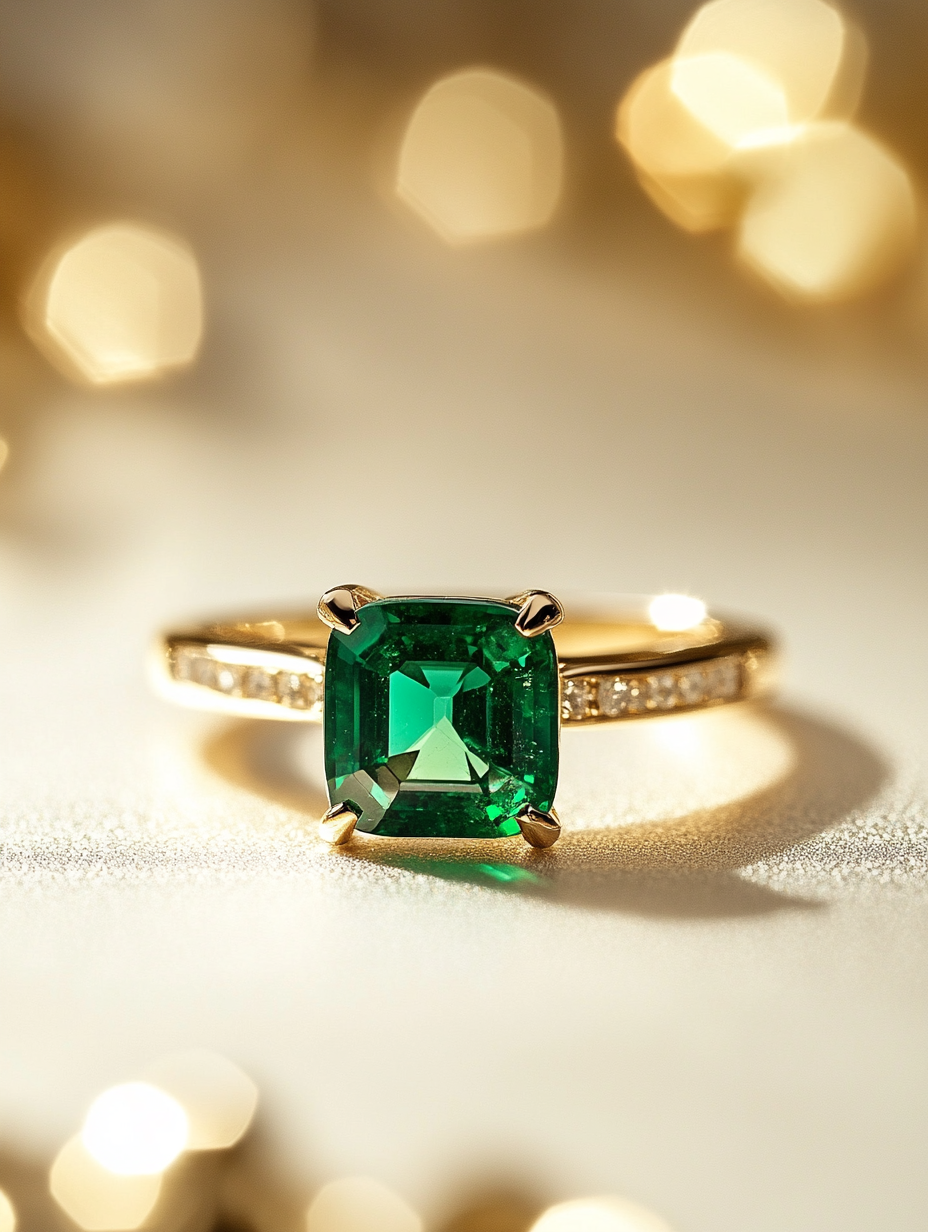 Une bague en émeraude | Source : Midjourney
