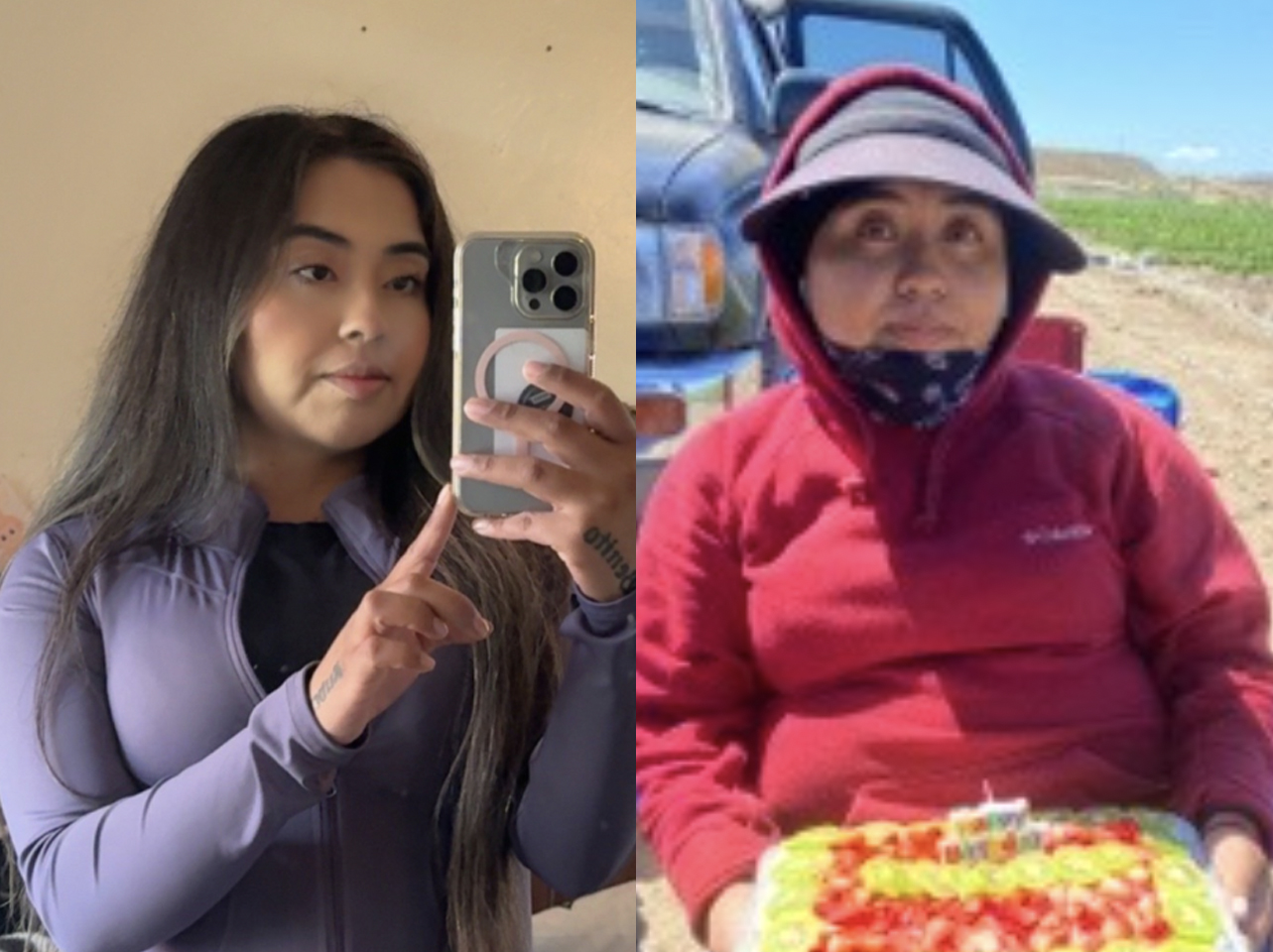 Photos avant et après d'une TikTokeuse : célibataire ou en couple. | Source : TikTok/yesseniiaa3