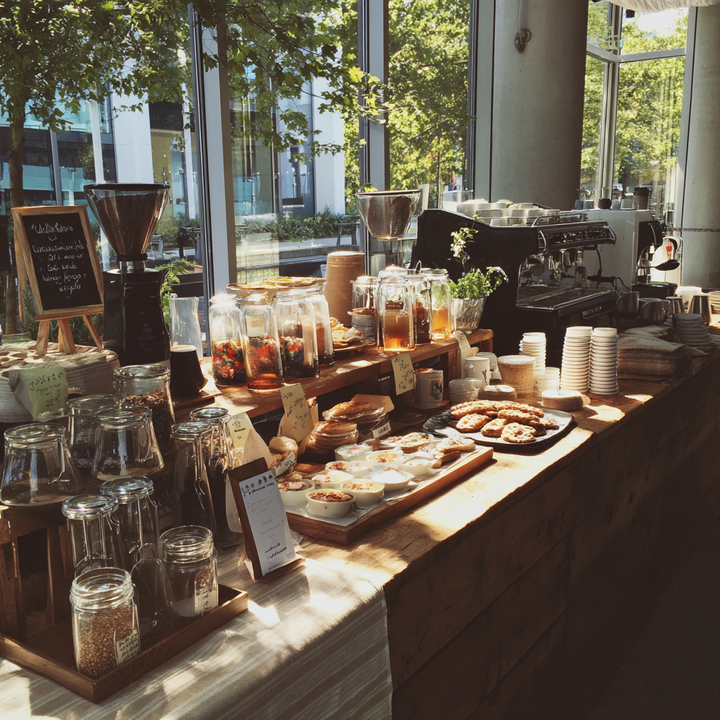 Un bar à café | Source : Midjourney