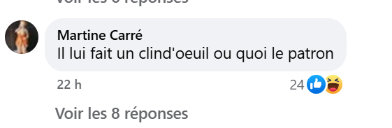 Commentaires d'une internaute concernant le clin d'œil d'Emmanuel Macron à Kate Middleton | Source : Facebook/BFMTV