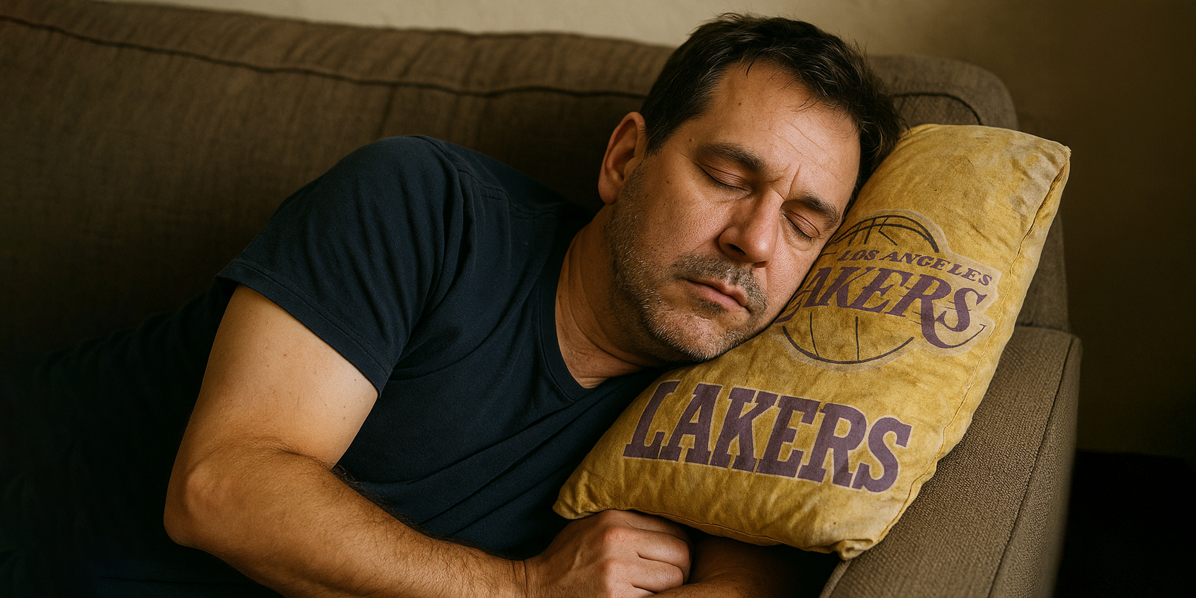Homme dormant sur un canapé | Source : Sora