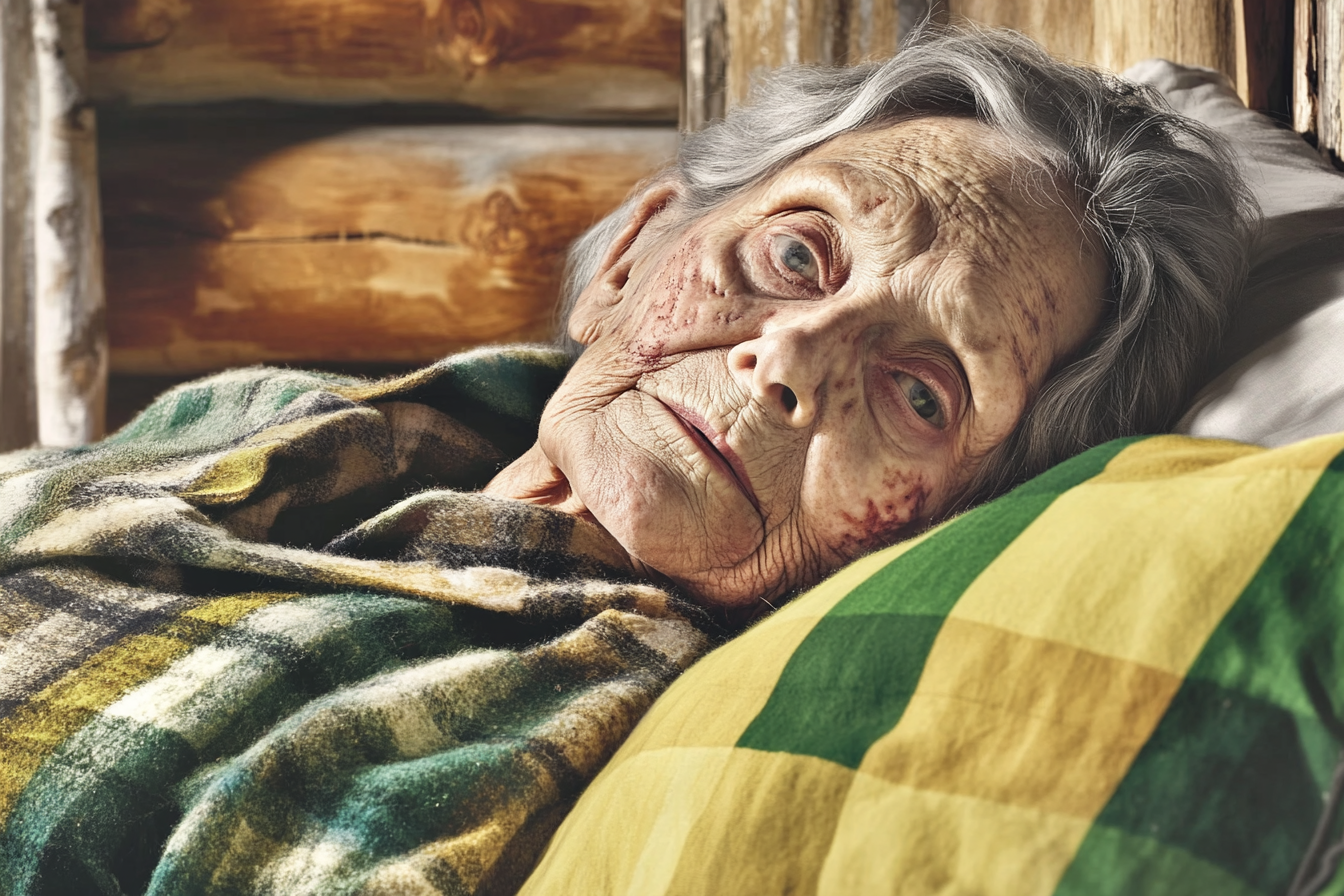 Une femme allongée dans son lit | Source : Midjourney
