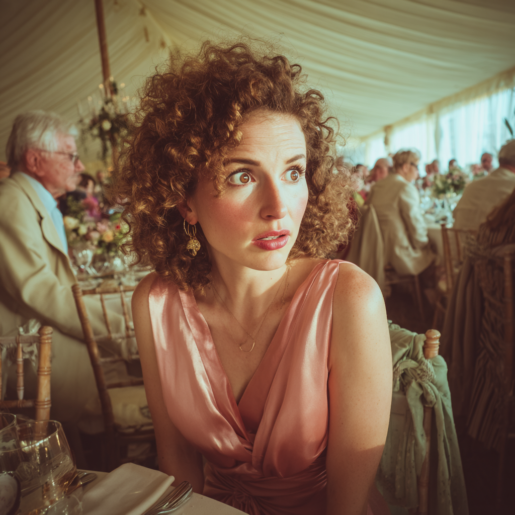 Un invité choqué lors d'un mariage | Source : Midjourney