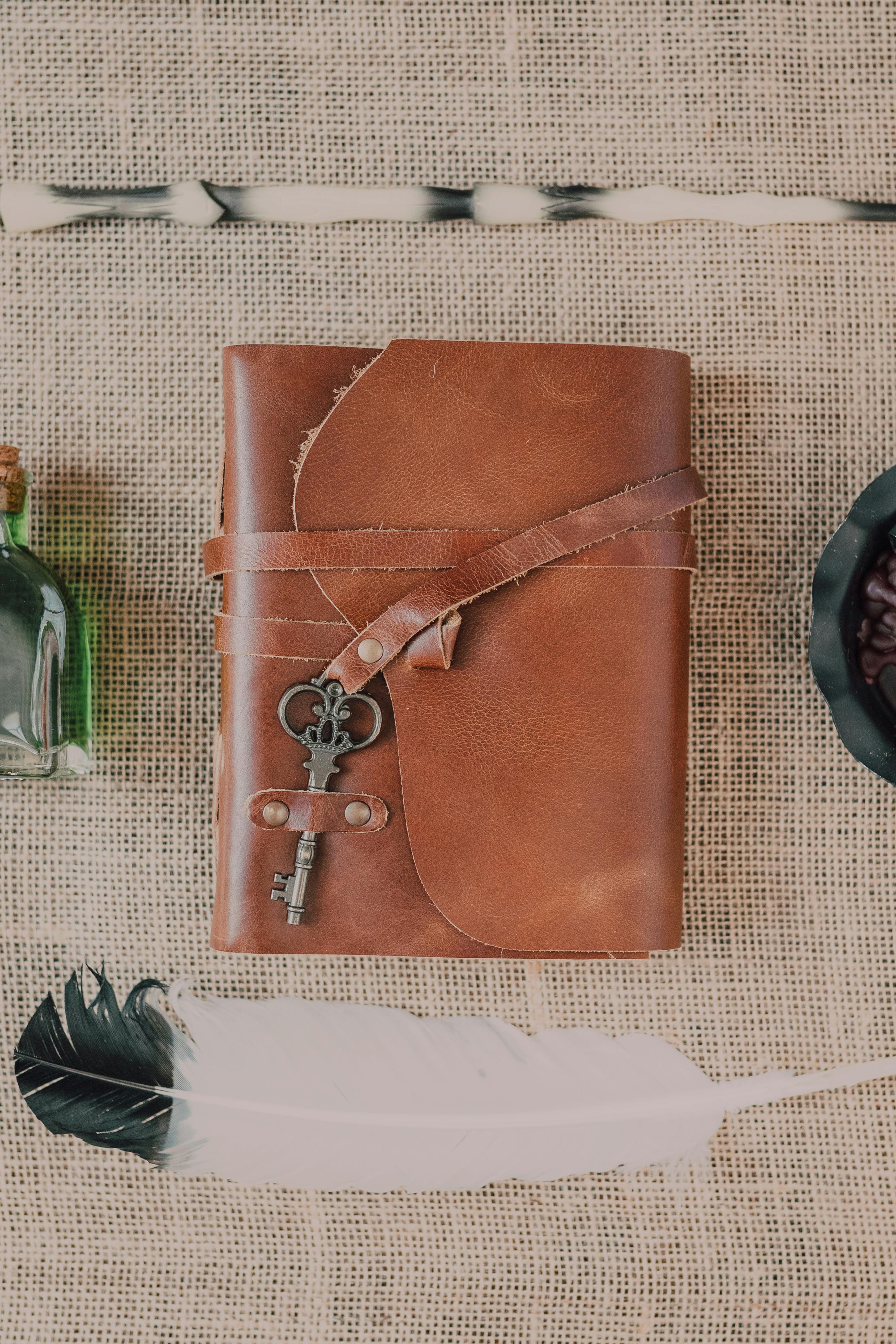 Un agenda en cuir | Source : Pexels