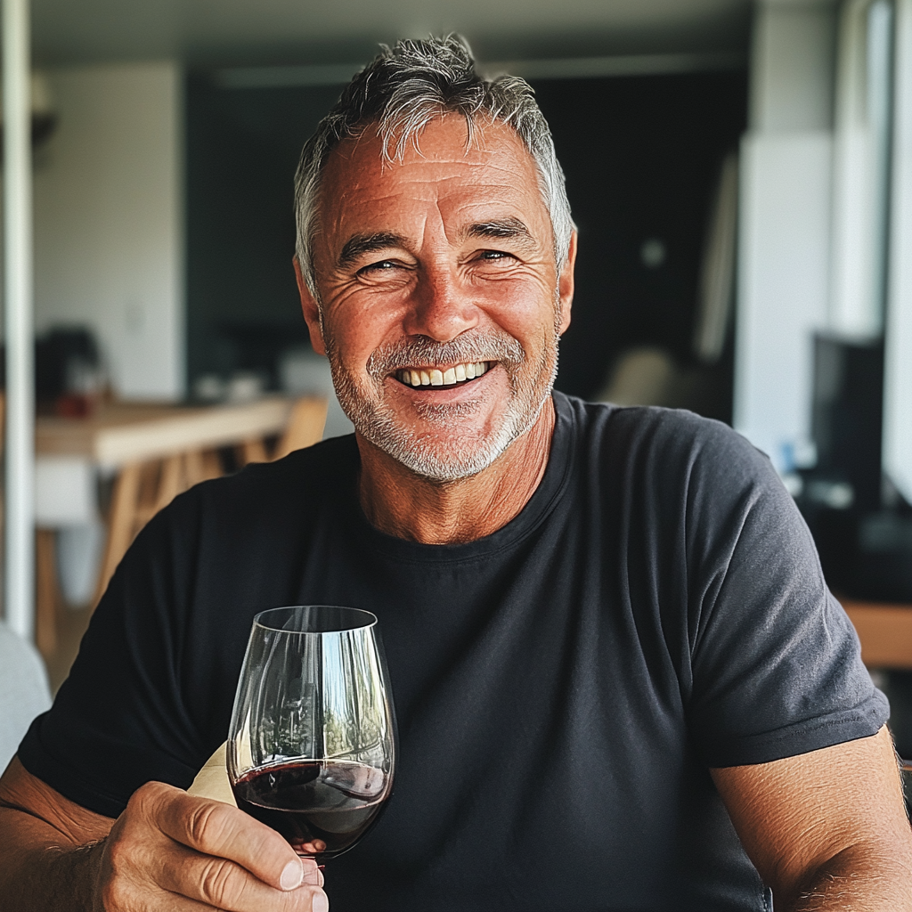 Un homme âgé qui rit | Source : Midjourney