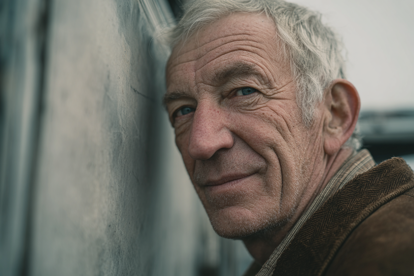 Un homme qui sourit | Source : Midjourney