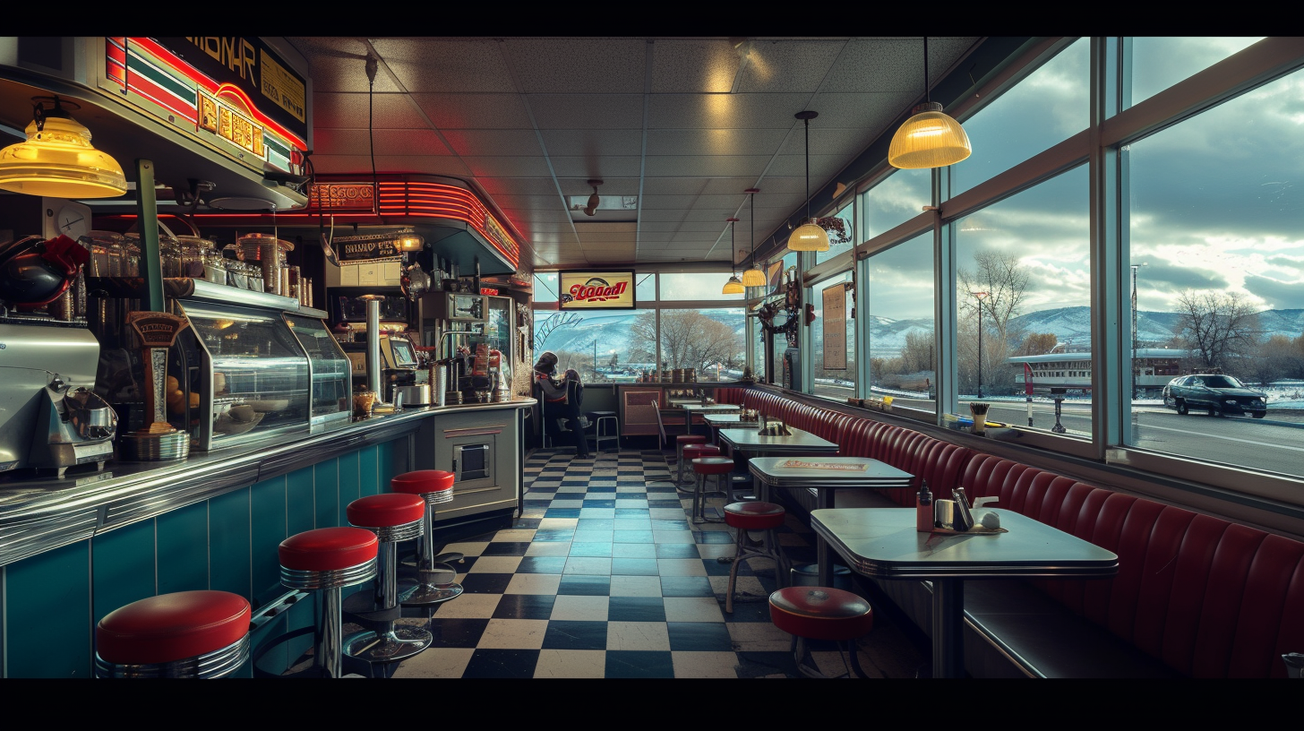 L'intérieur d'un restaurant | Source : Midjourney