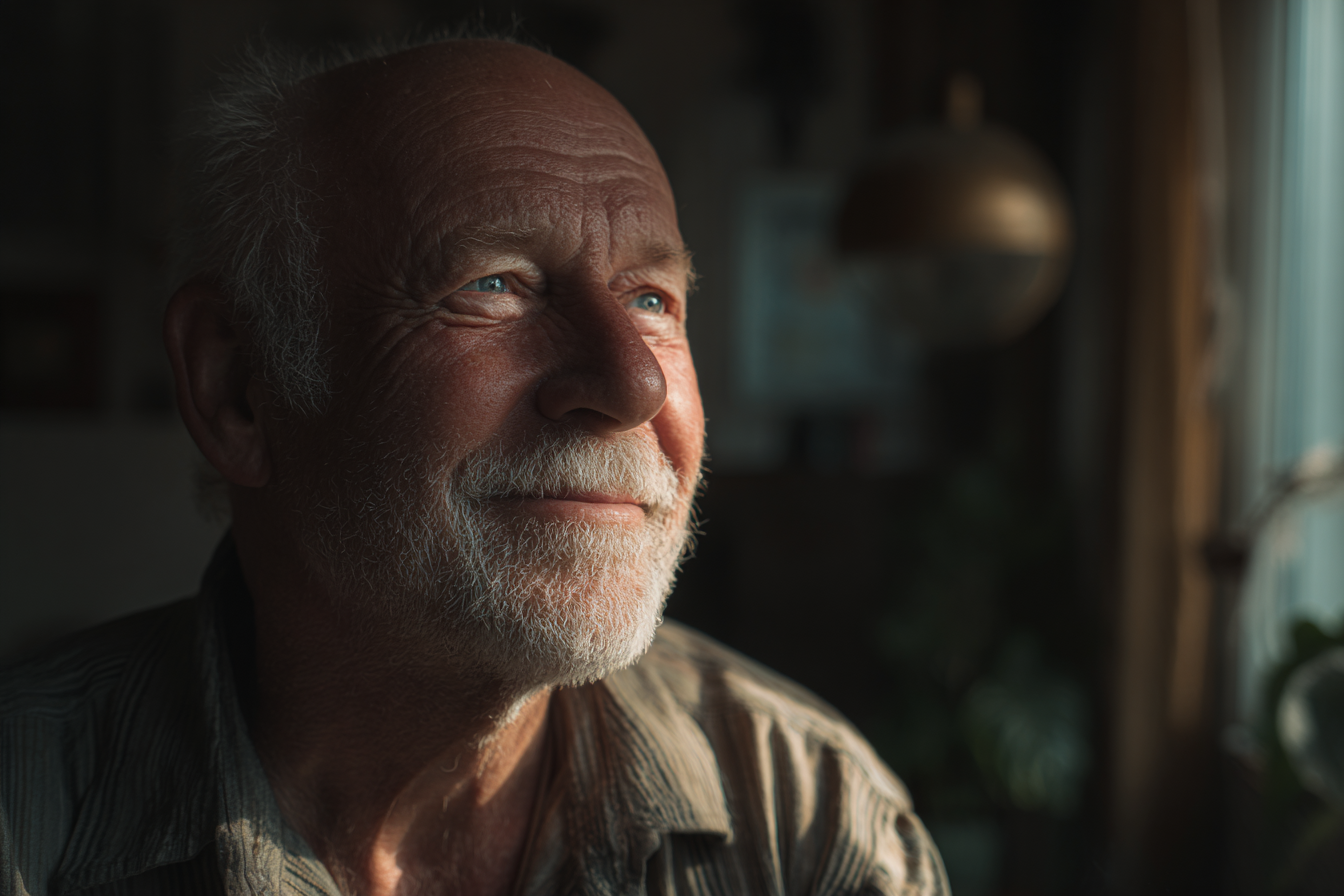 Un homme âgé souriant | Source : Midjourney