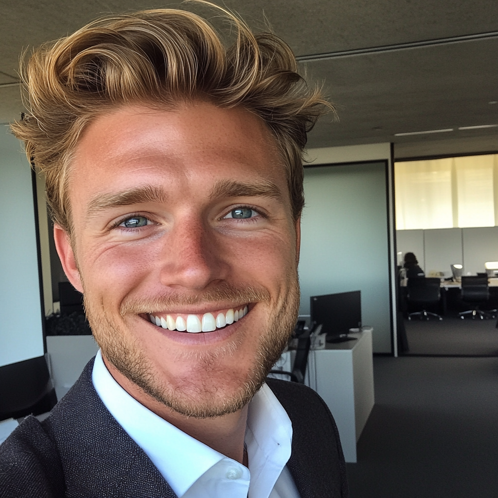 Un homme souriant | Source : Midjourney