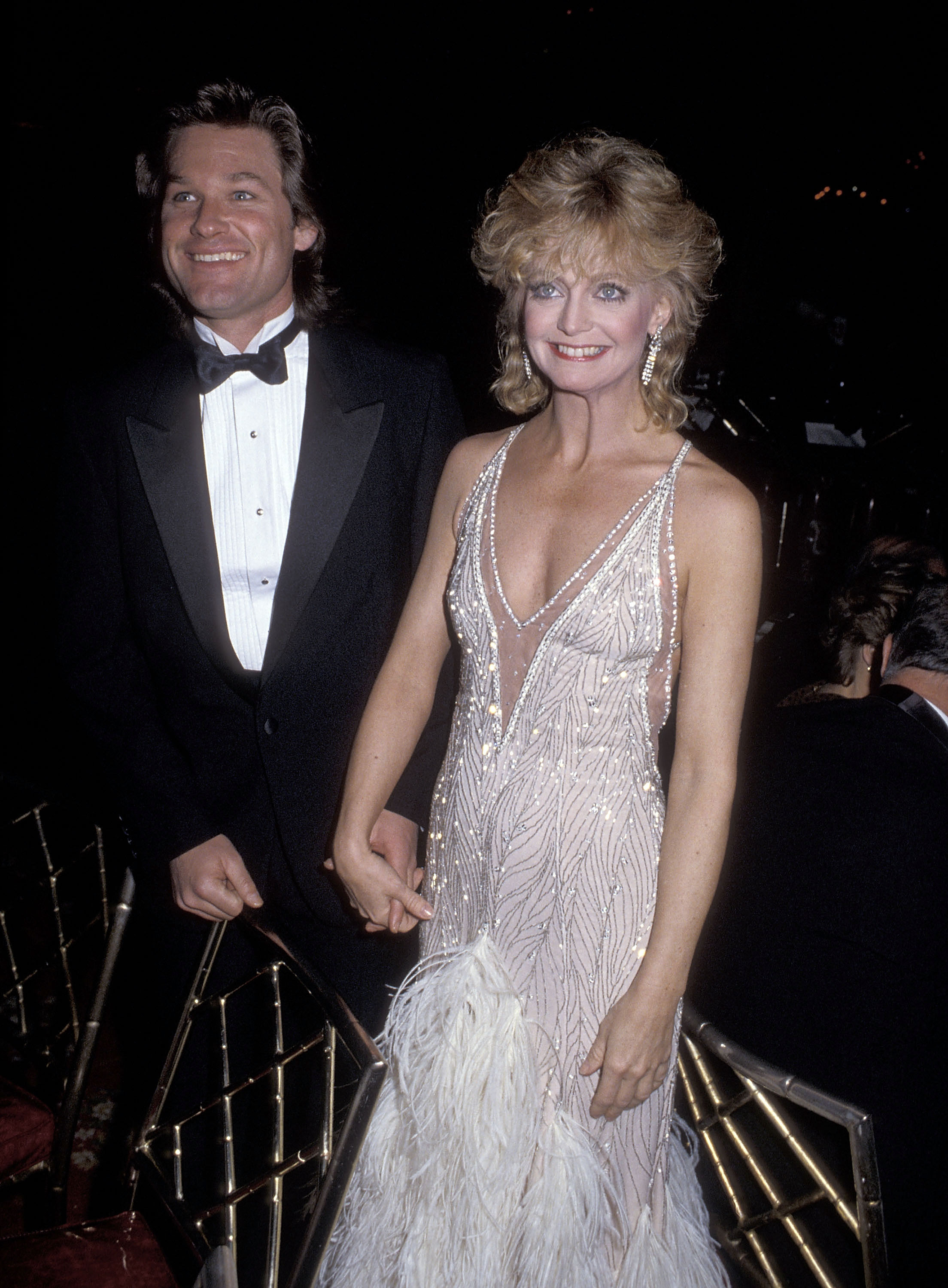 Kurt Russell et Goldie Hawn lors du gala d'ouverture de l'American Ballet Theatre à Los Angeles, le 4 mars 1985, à Beverly Hills, en Californie. | Source : Getty Images