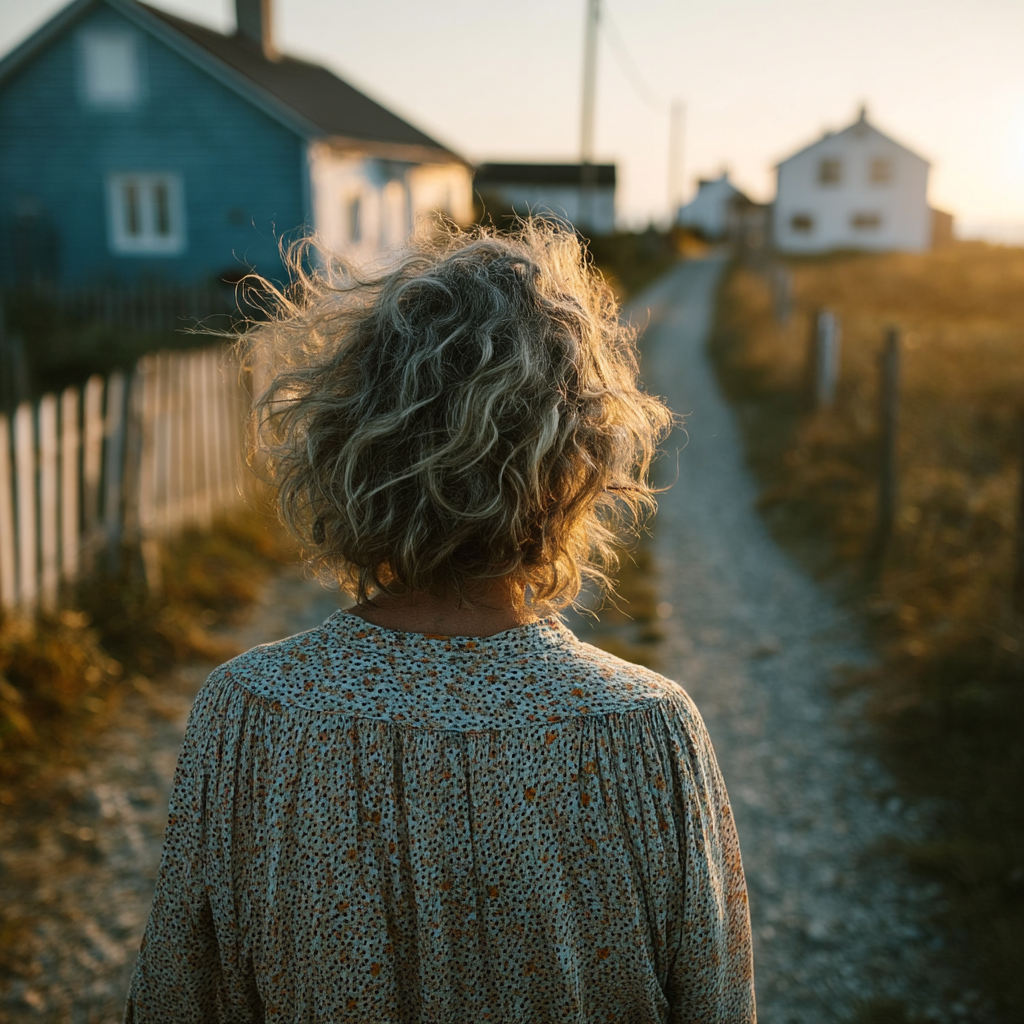Une femme qui s'éloigne | Source : Midjourney