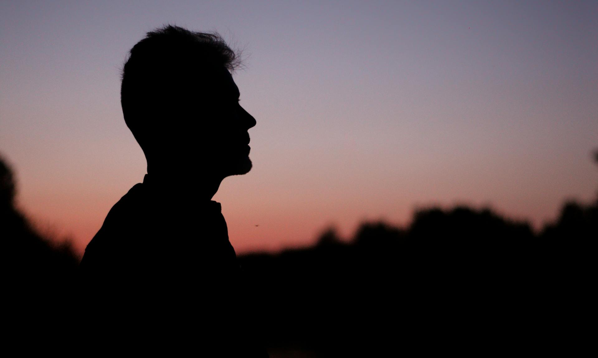 Silhouette d'un homme | Source : Pexels