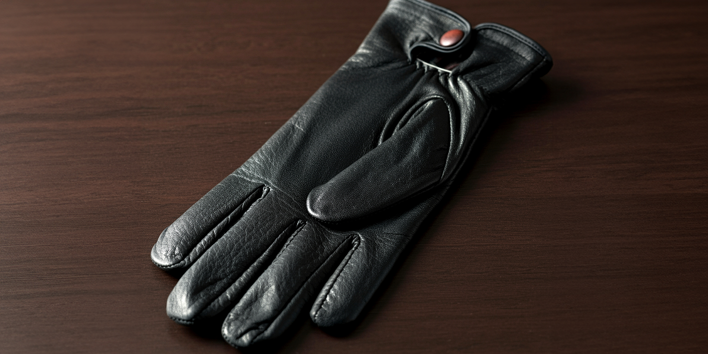 Un gant en cuir noir | Source : Shutterstock