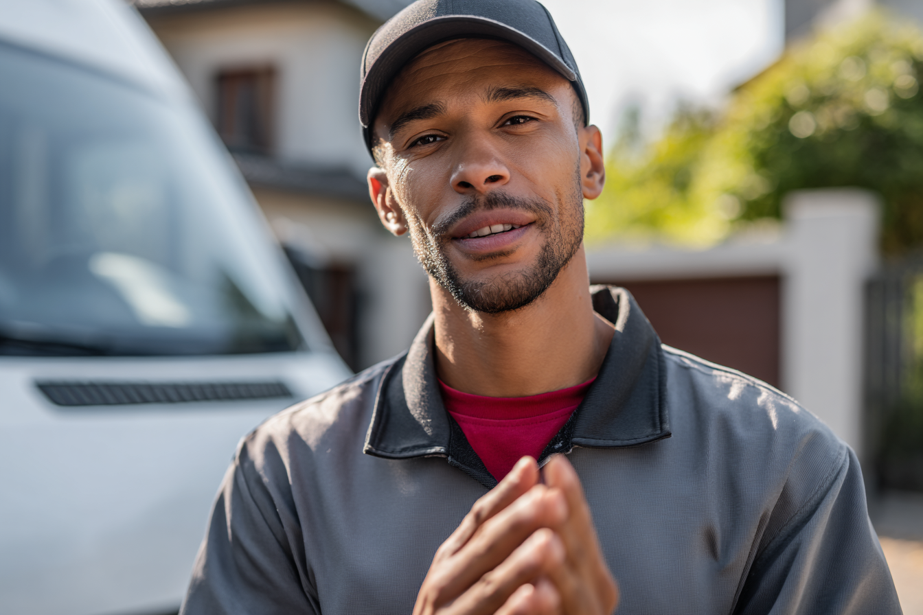 Un chauffeur-livreur | Source : Midjourney