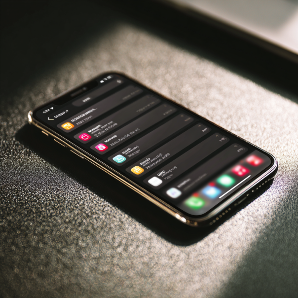 Messages et autres détails sur l'écran d'un téléphone | Source : Midjourney