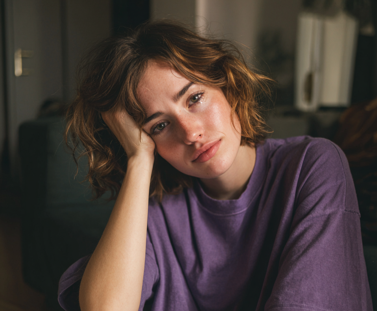 Gros plan sur une femme émotive | Source : Midjourney