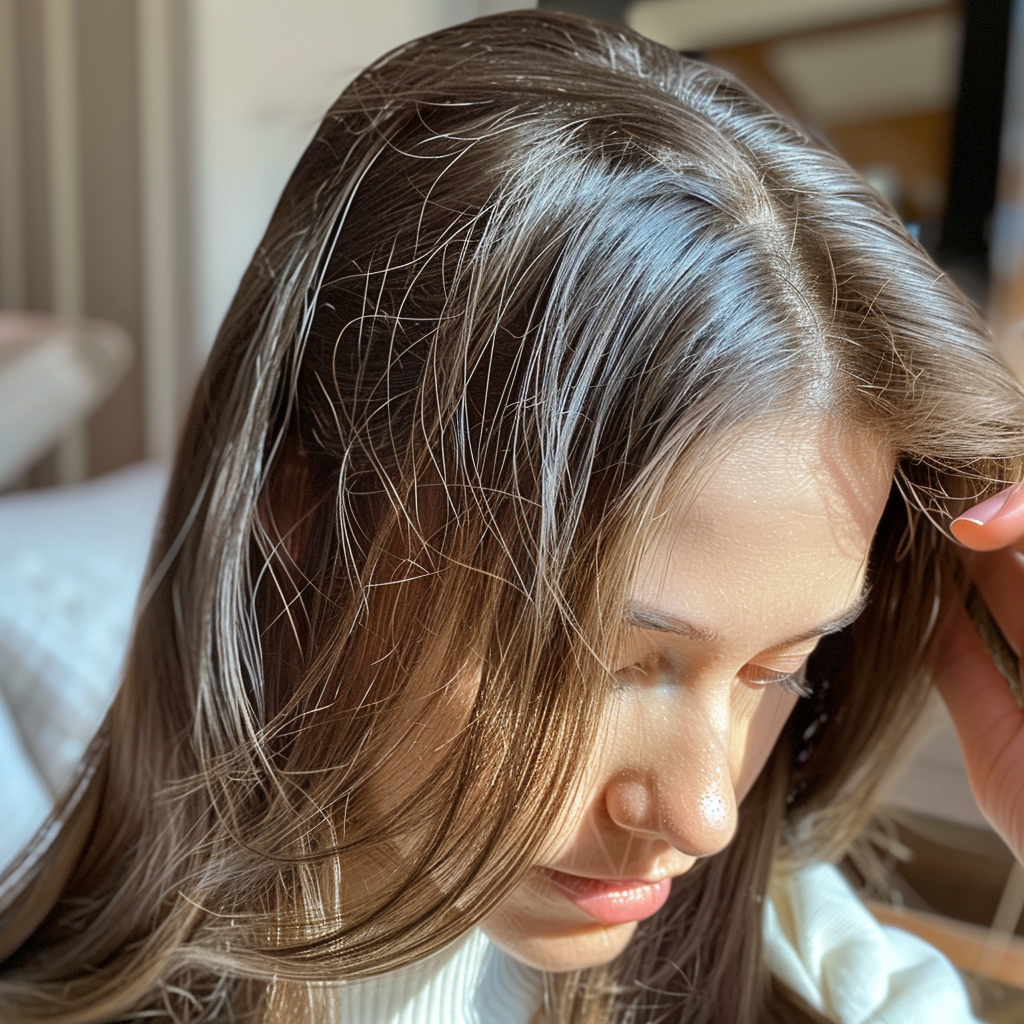 Une femme aux cheveux bruns | Source : Midjourney