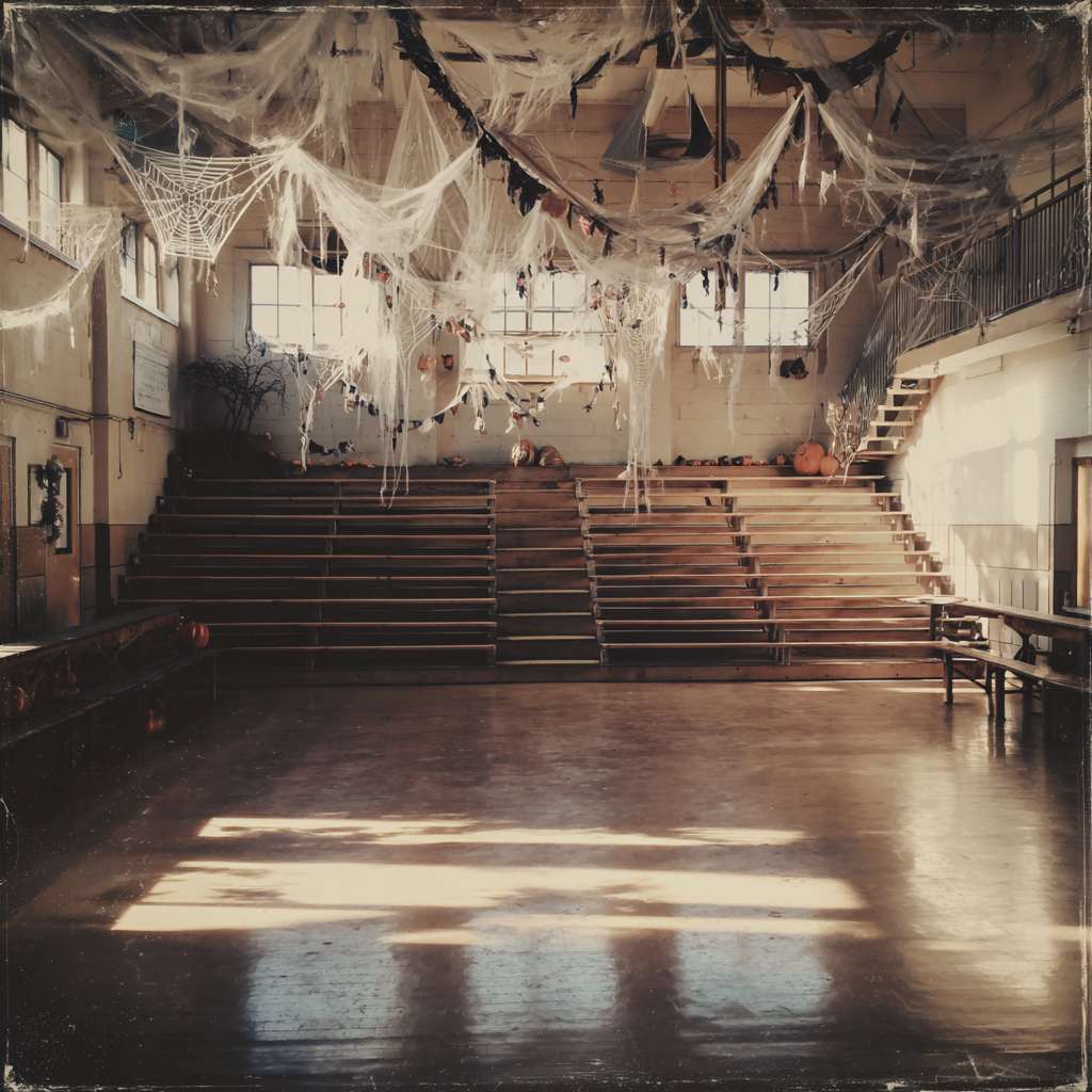 Gradins dans un hall d'école | Source : Midjourney