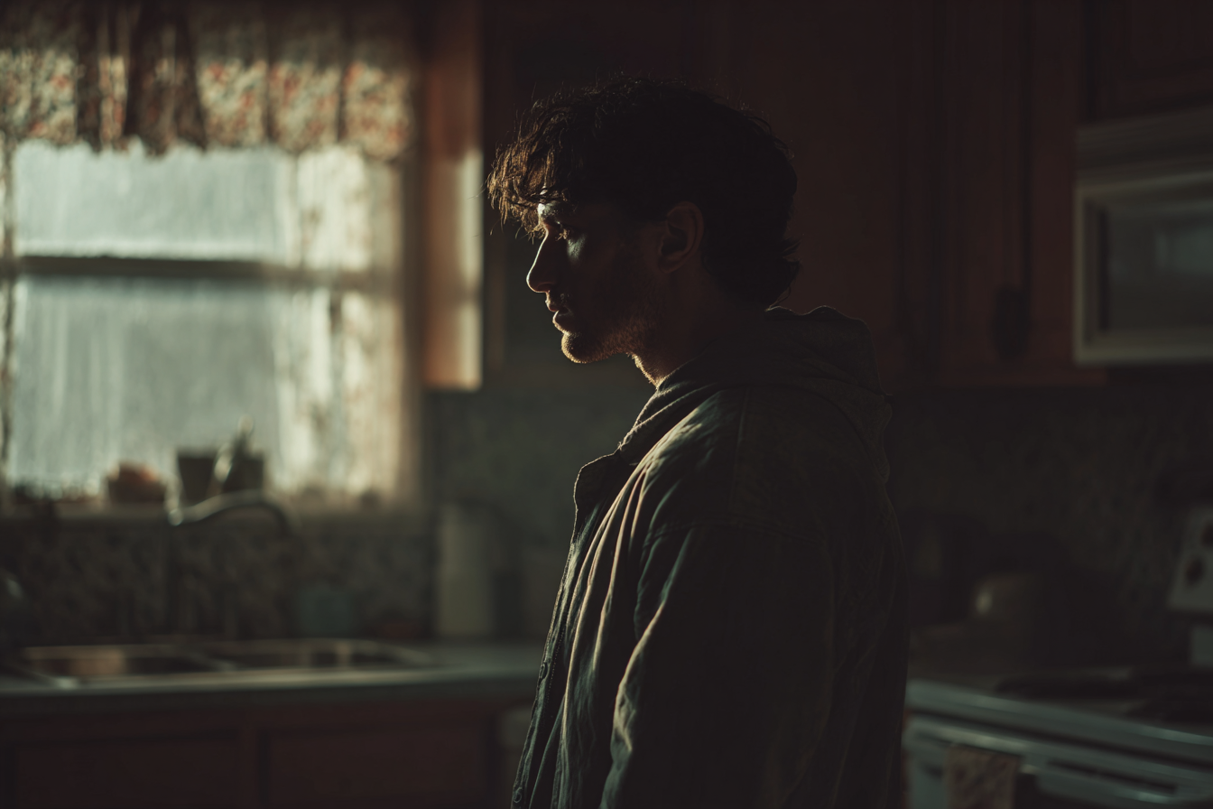 Un homme debout dans une cuisine | Source : Midjourney