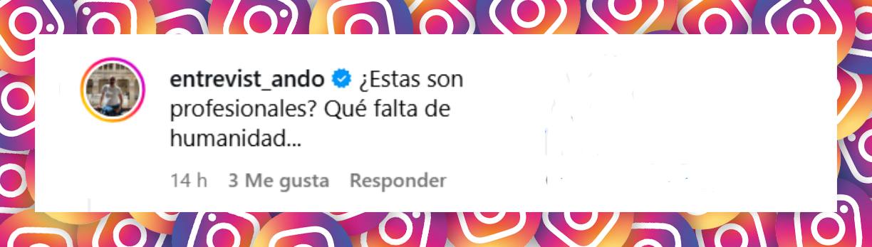 Commentaire d'une personne réagissant à la vidéo diffusée | Source : Instagram/eltiempo