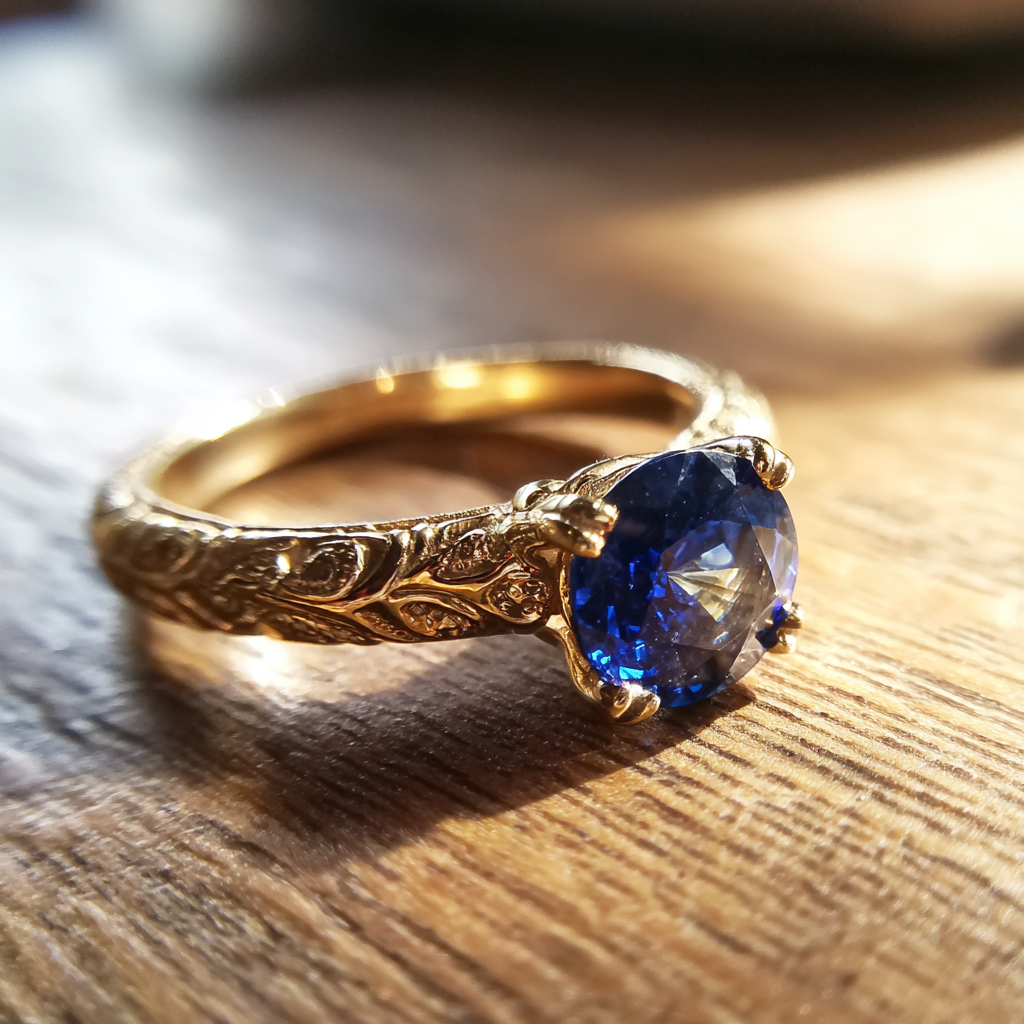 Une bague sur une table | Source : Midjourney