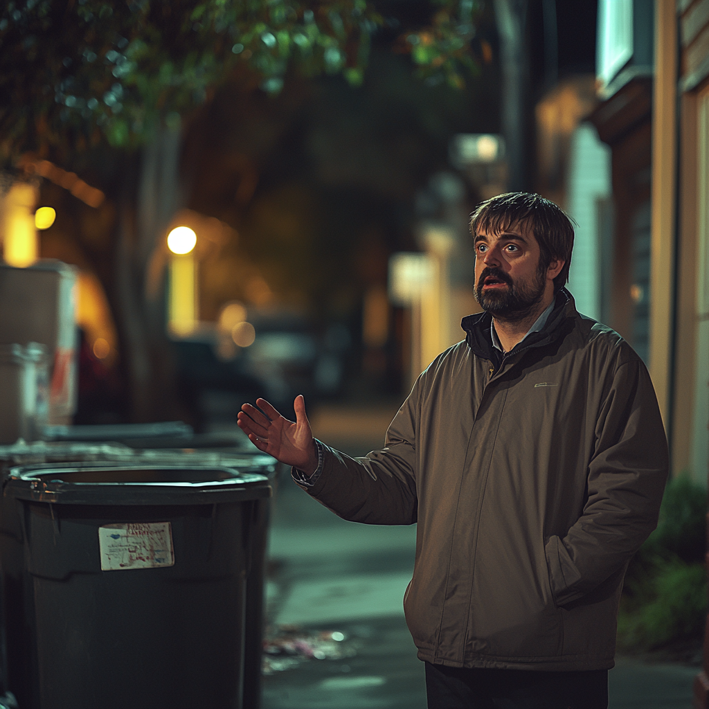 Un homme qui explique quelque chose | Source : Midjourney