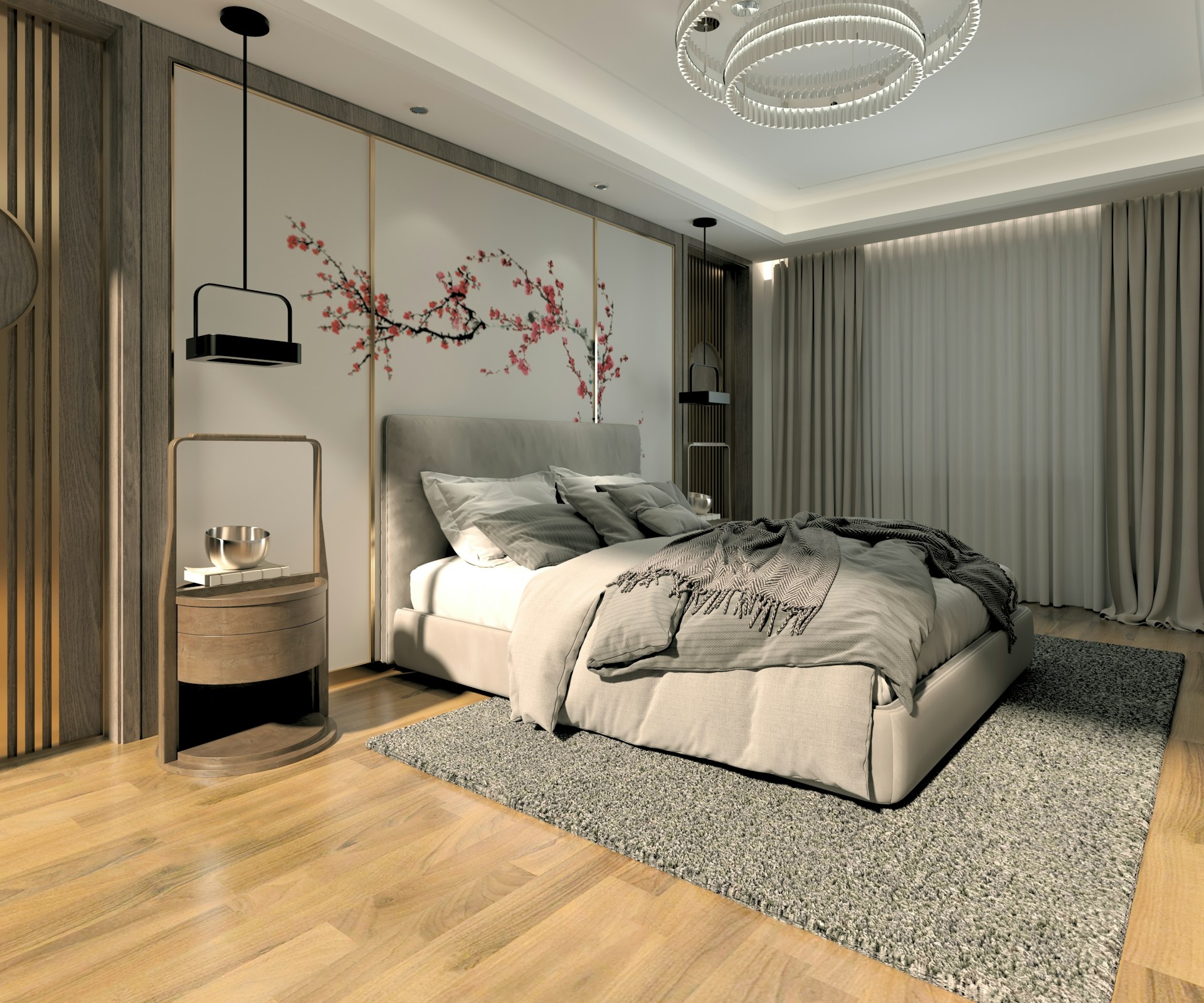 Une chambre à coucher chic et spacieuse | Source : Unsplash