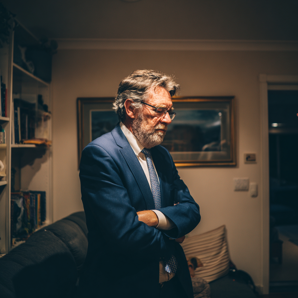 Un vieil homme portant un costume | Source : Midjourney