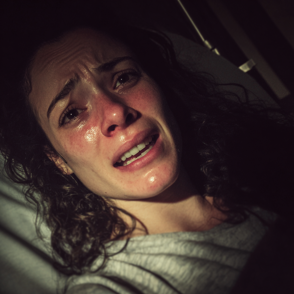 Gros plan sur une femme émotive | Source : Midjourney