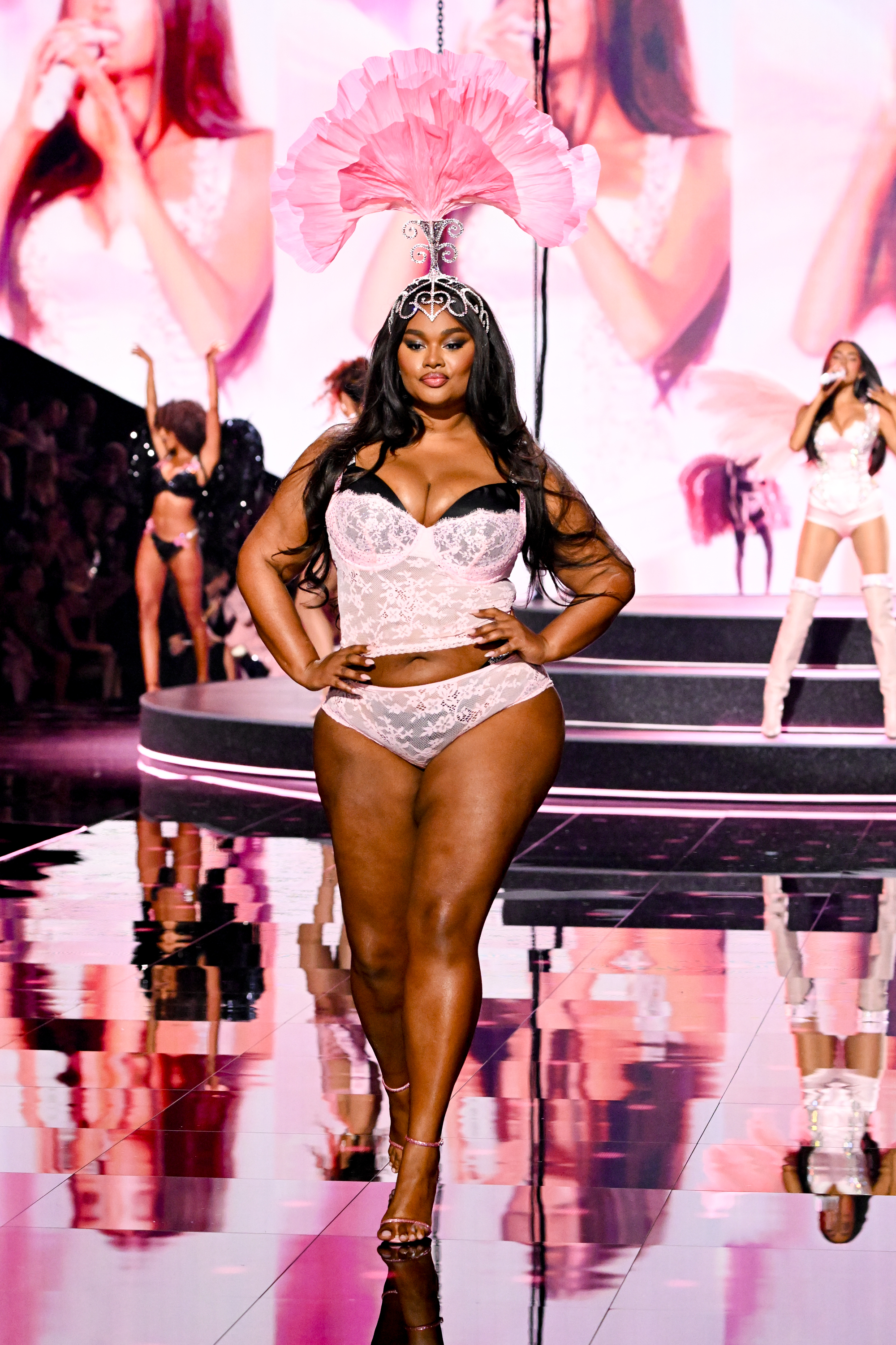 Precious Lee au défilé de mode de Victoria's Secret qui s'est tenu aux Steiner Studios le 15 octobre 2025 à New York | Source : Getty Images