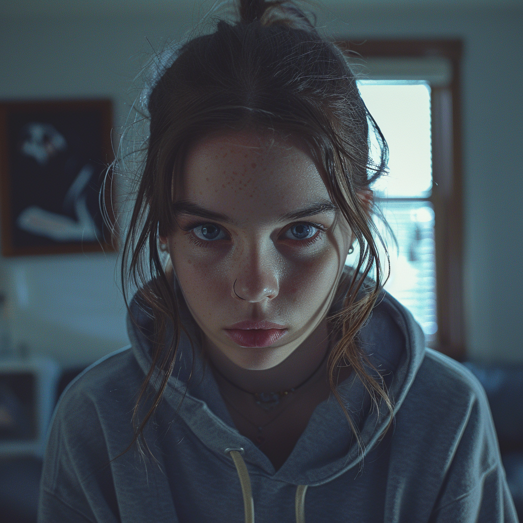 Une adolescente en colère | Source : Midjourney