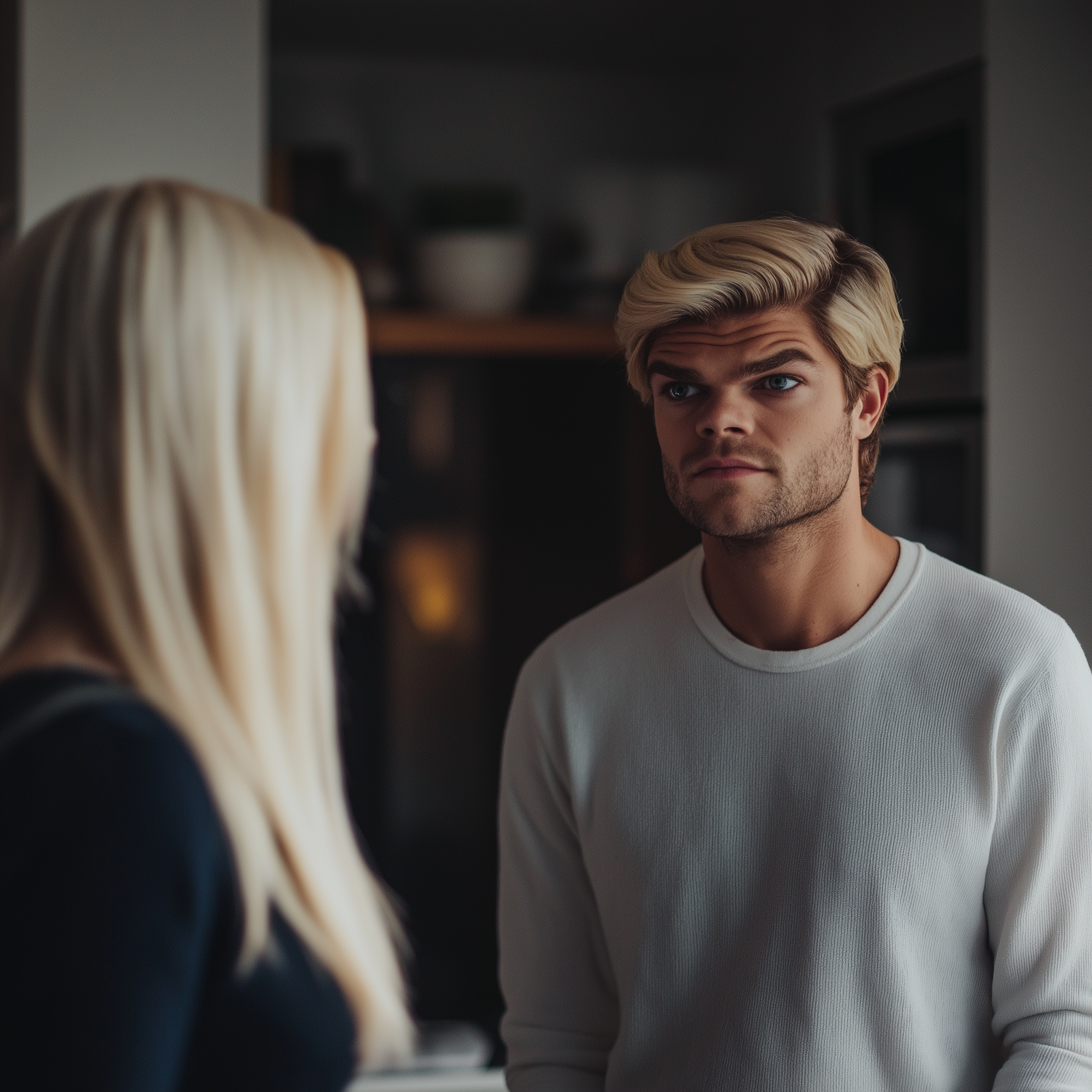 Un homme qui parle à sa femme | Source : Midjourney