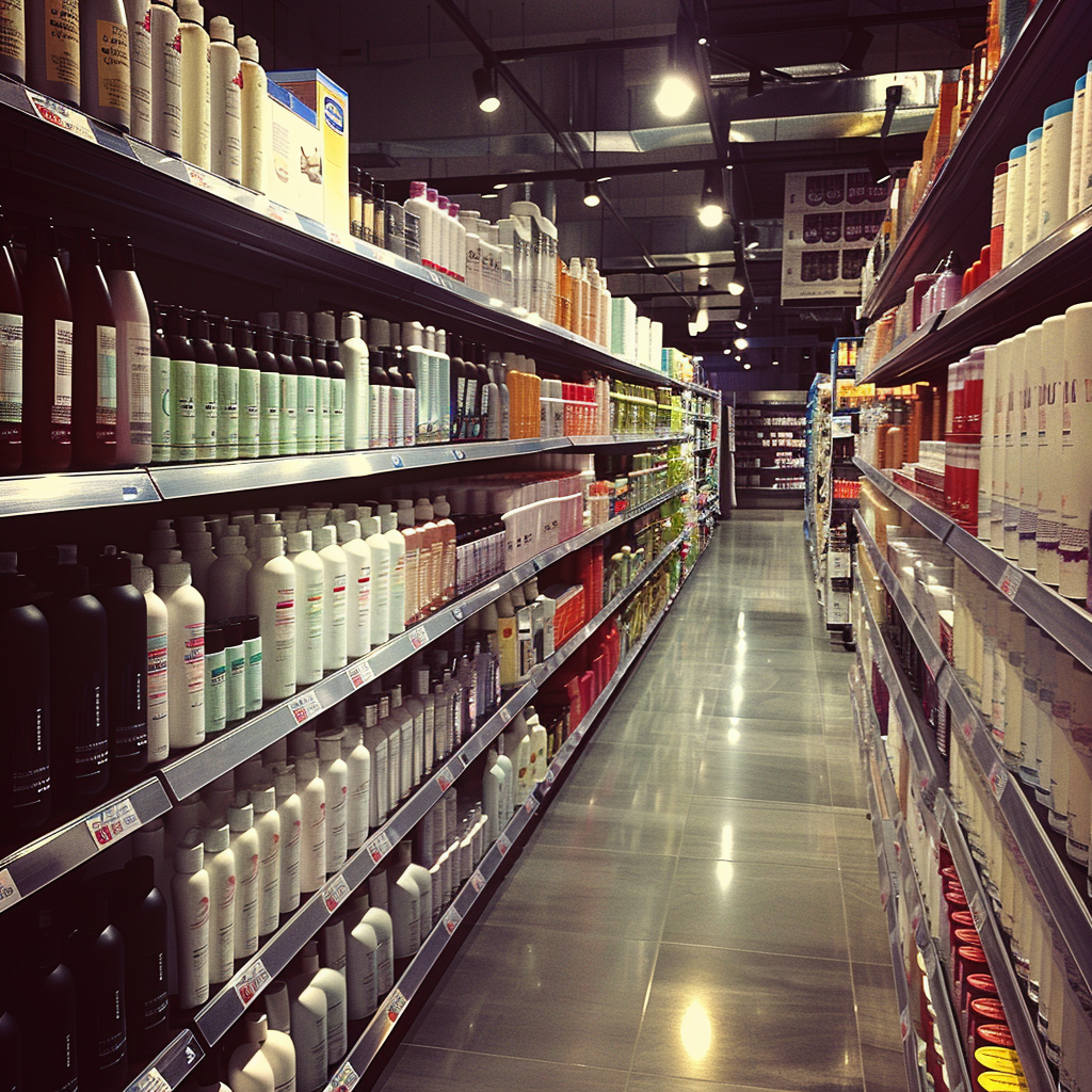 Une allée dans un supermarché | Source : Midjourney
