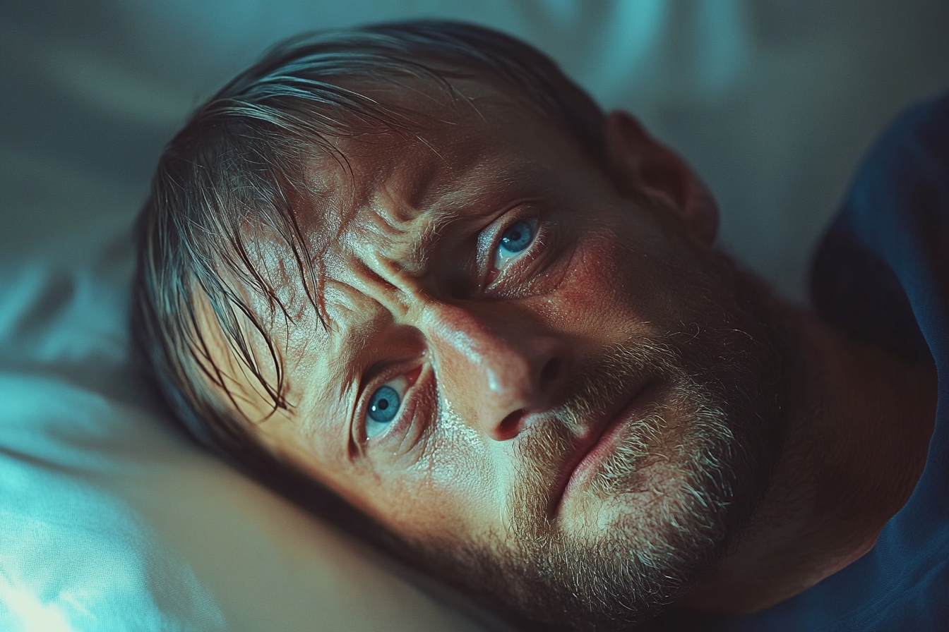 Un homme sur un lit d'hôpital | Source : Midjourney