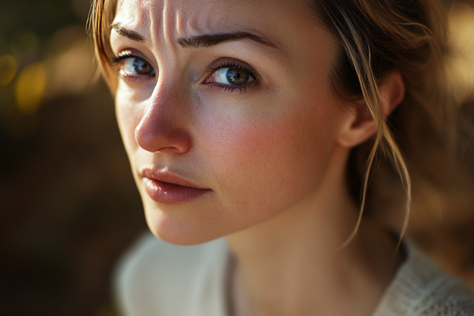 Une femme au cœur brisé regarde quelqu'un | Source : Midjourney
