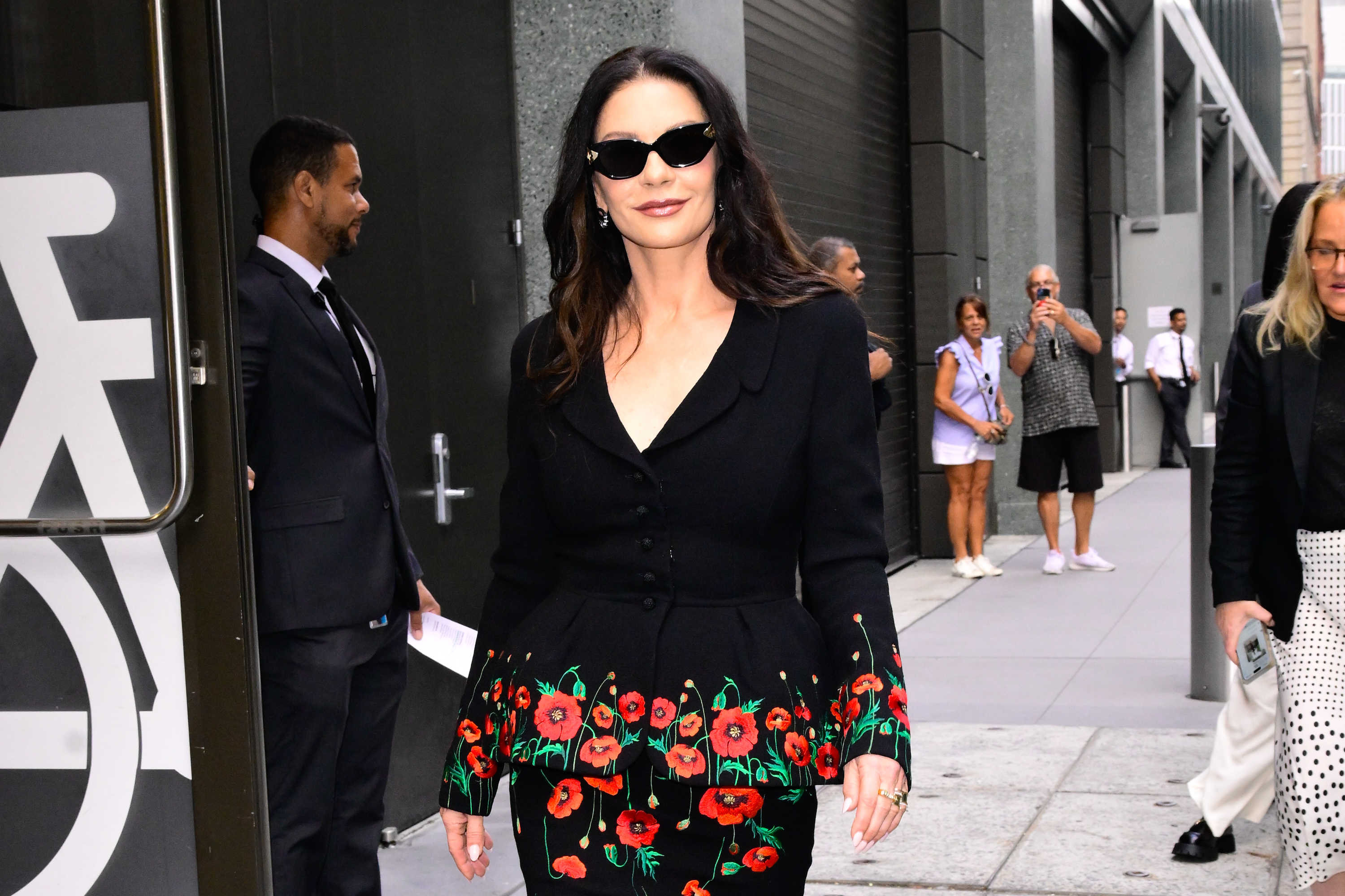 Catherine Zeta-Jones dans le centre-ville de New York, le 5 août 2025. | Source : Getty Images