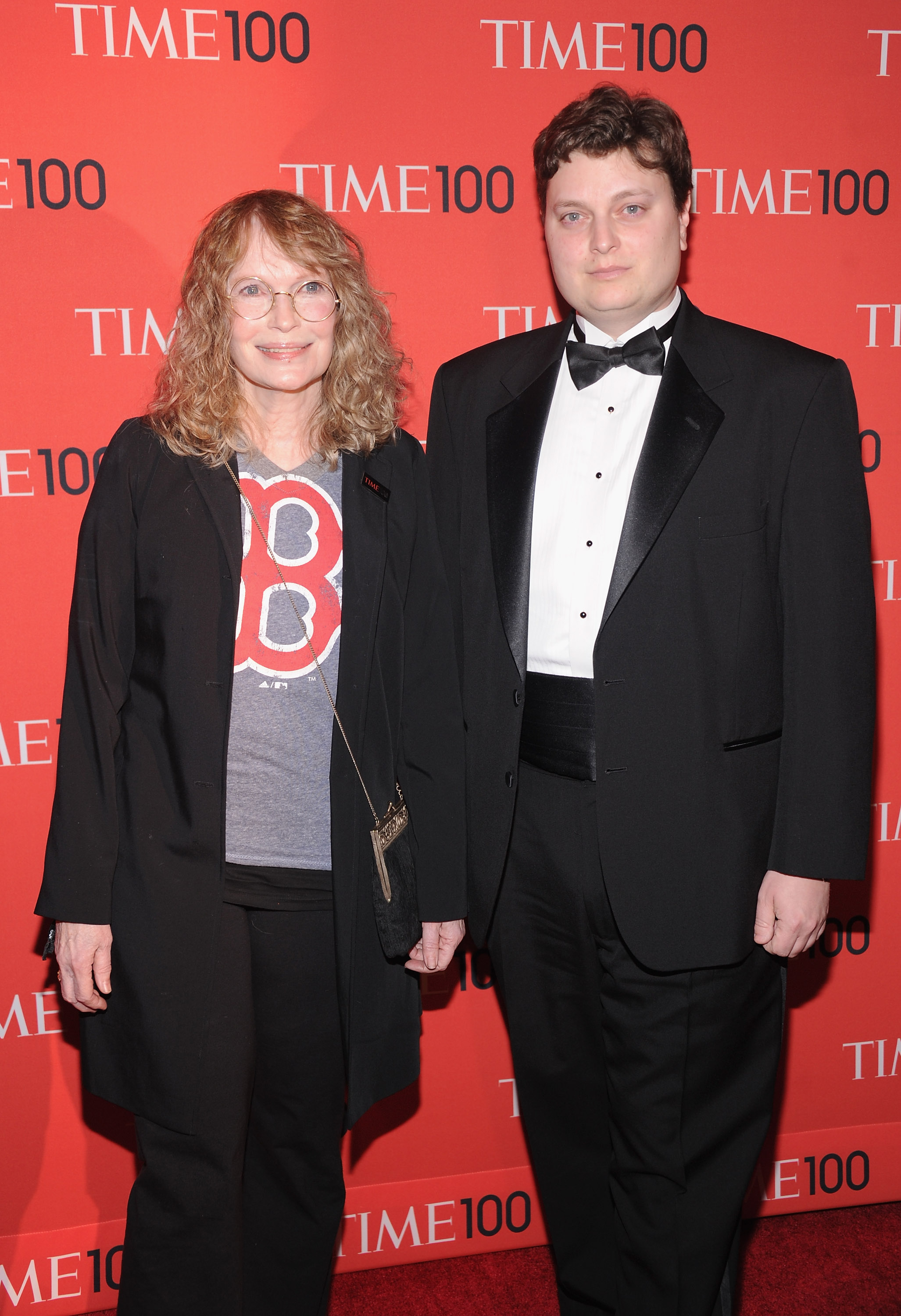 Mia Farrow et Fletcher Previn au gala Time 100 le 23 avril 2013 | Source : Getty Images