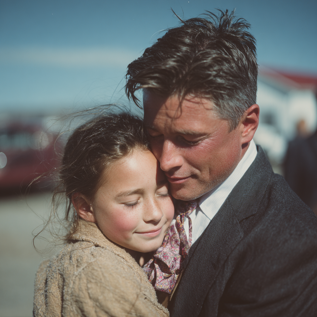 Une fille embrassant un homme | Source : Midjourney