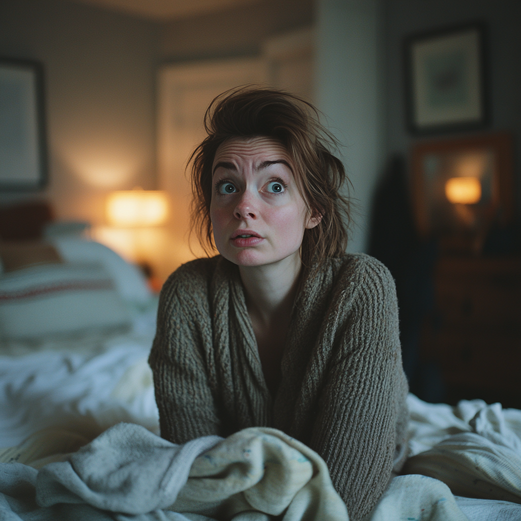 Une femme inquiète qui réfléchit | Source : Midjourney