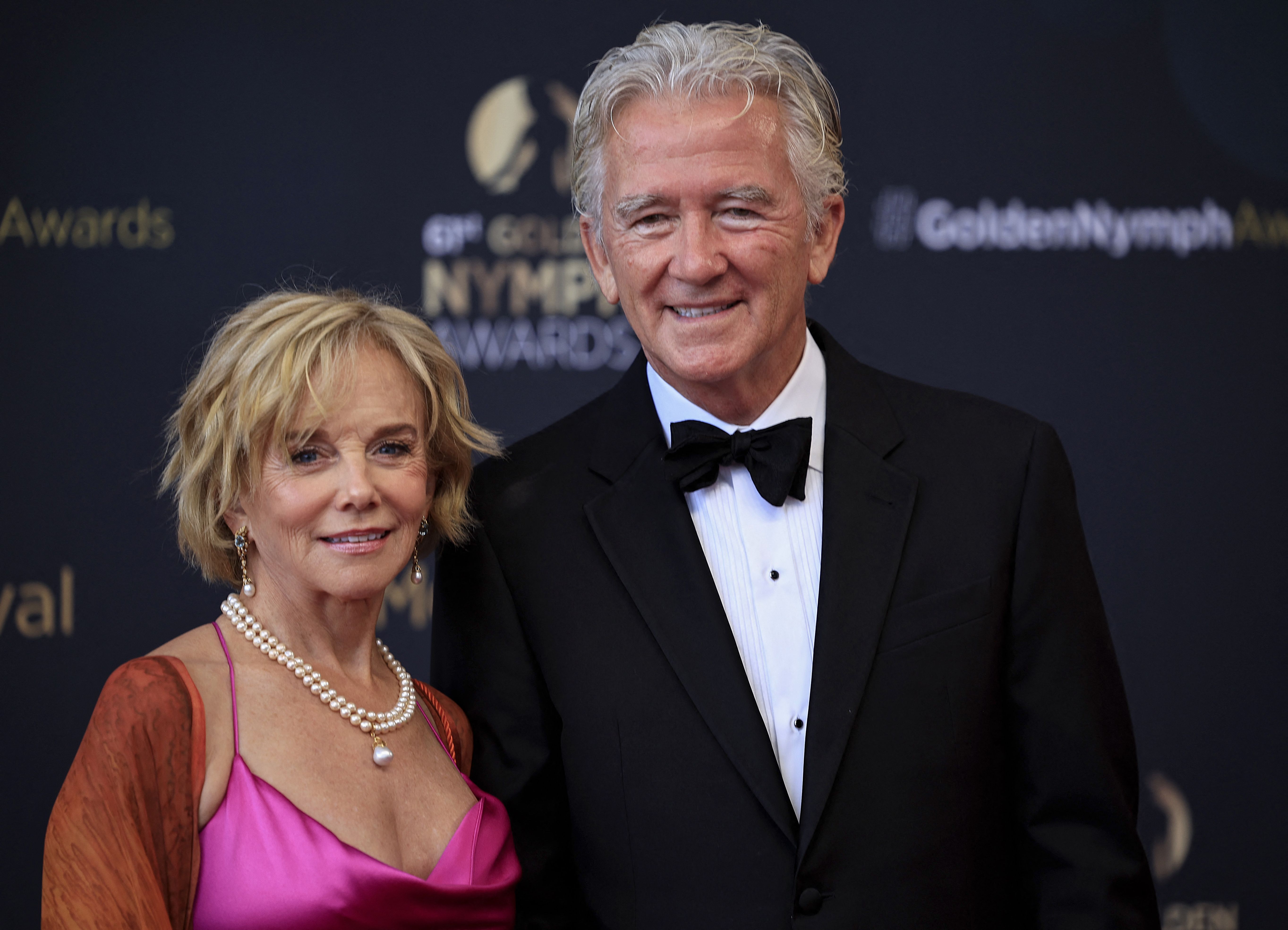 Linda Purl et Patrick Duffy lors de la cérémonie des Golden Nymph Awards du 62e Festival de télévision de Monte-Carlo, le 20 juin 2023. | Source : Getty Images