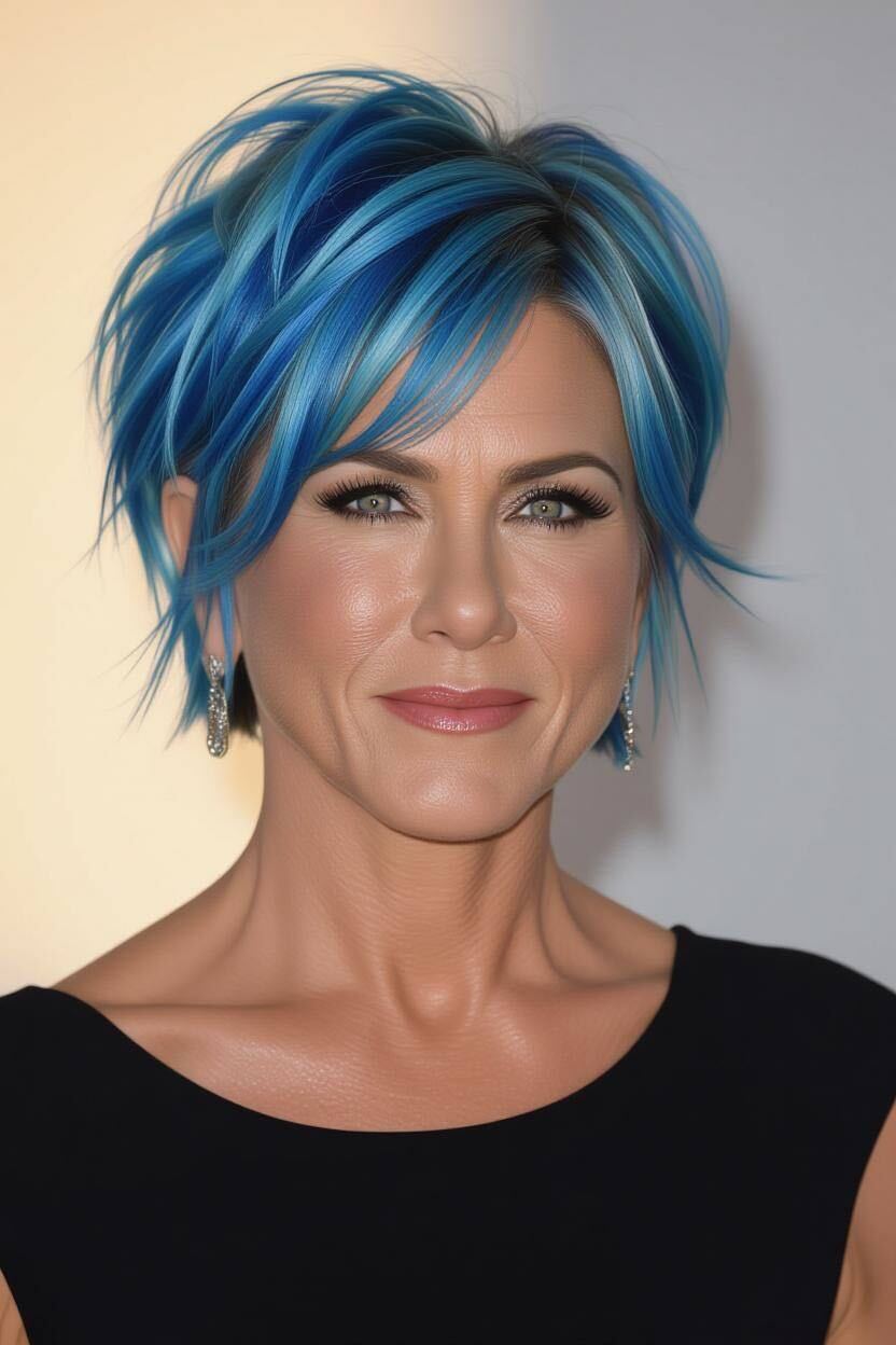 Une image de Jennifer Aniston générée par l'IA avec une coiffure différente | Source : Grok