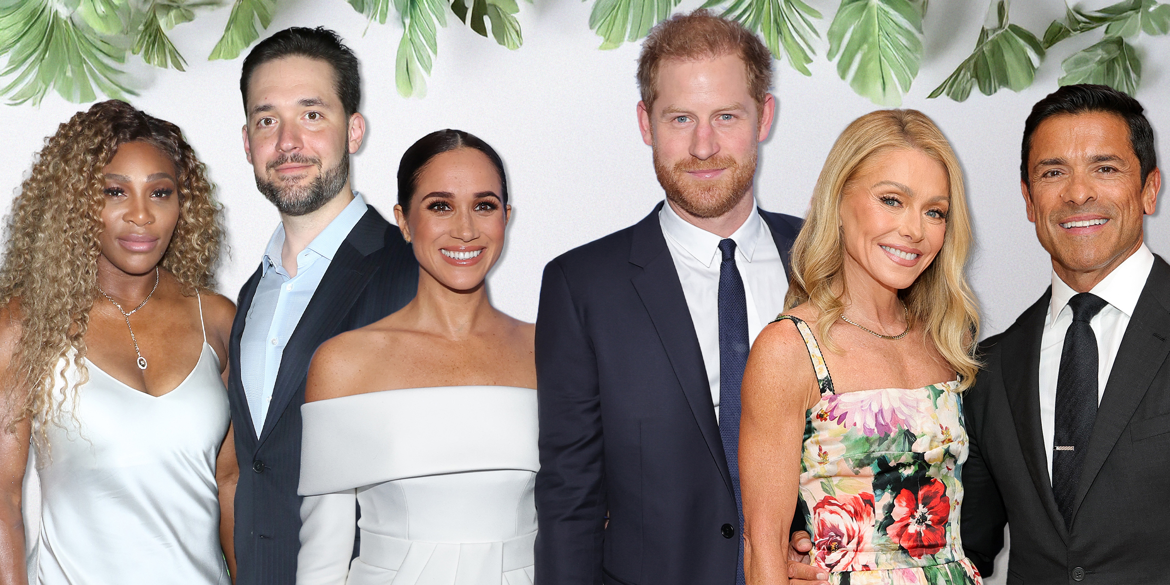 Serena Williams et Alexis Ohanian | Meghan Markle et le prince Harry | Kelly Ripa et Mark Consuelos | Source : Getty Images