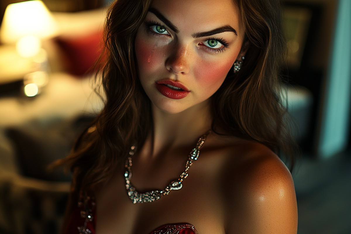 Une belle femme qui fronce les sourcils | Source : Midjourney